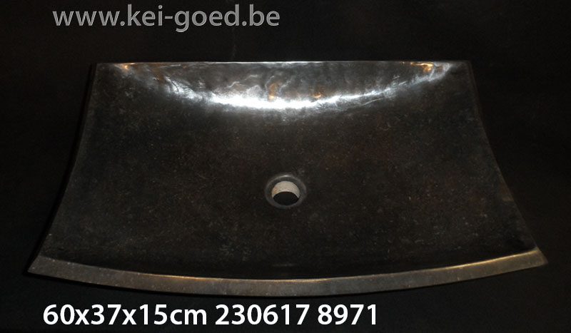 design zwart marmer wastafel