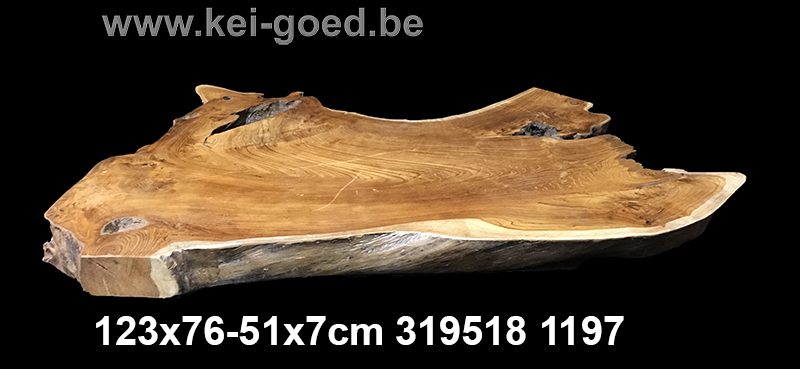 erosie houten tafelblad