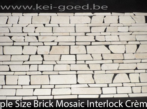 marmer strips mozaïek crème