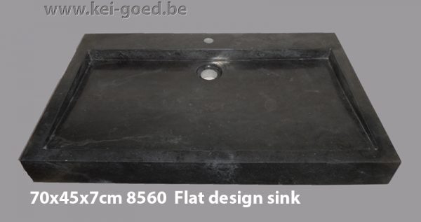 plat design marmer wastafel