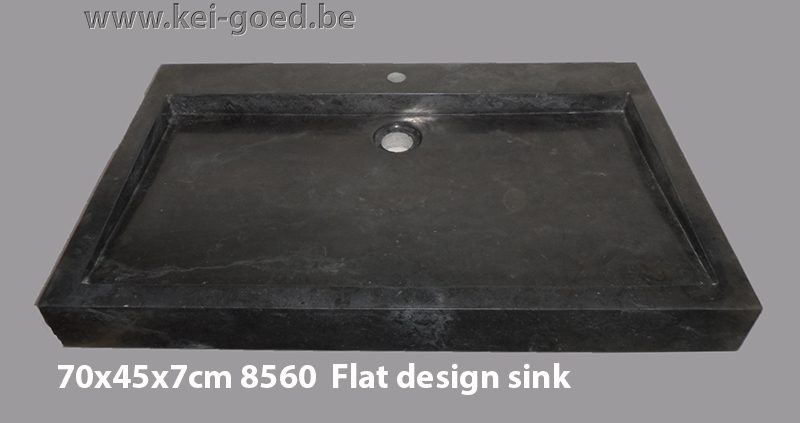 plat design marmer wastafel