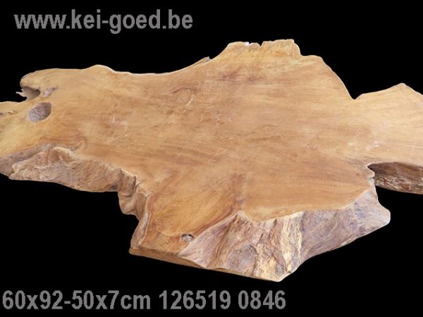 erosie houten plaat van wortel