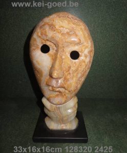 entendre voir et parler pas de mauvais masques de marbre Onyx