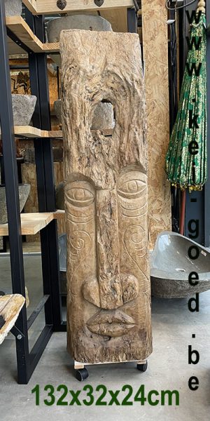 Boeddha old wood 132cm hoog